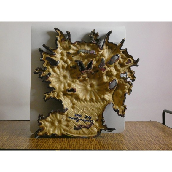 Vintage Burwood Products Co. Flower Baskets Hand Painted & Signed By Artist - Picture 10 of 10